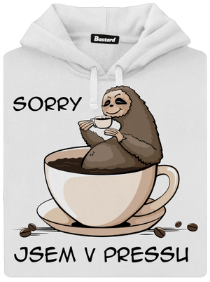 V pressu dámská mikina klokanka White