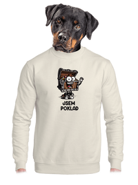 unisex mikina bez kapuce