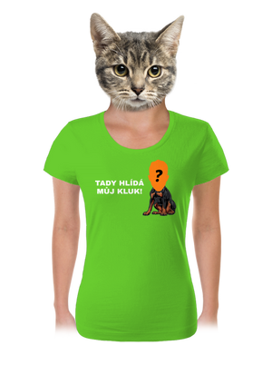 Tady hlídám já dámské tričko Apple Green