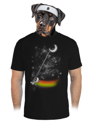 Unicorn Universe pánské sportovní tričko Black