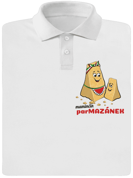 Maminčin Parmazánek pánská polokošile White