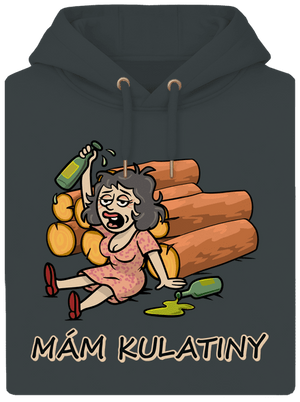 Mám kulatiny unisex mikina premium Charcoal