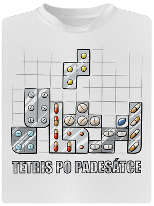 Tetris po padesátce  dětské sportovní tričko White