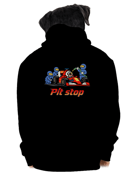 Pít stop pánská mikina na zip Black