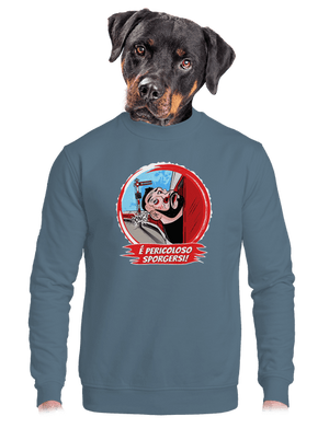 unisex mikina bez kapuce
