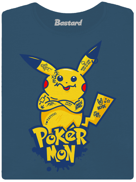Pokérmon dámské tričko premium Petrol Blue