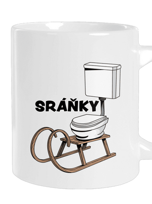 Sráňky velký hrnek White