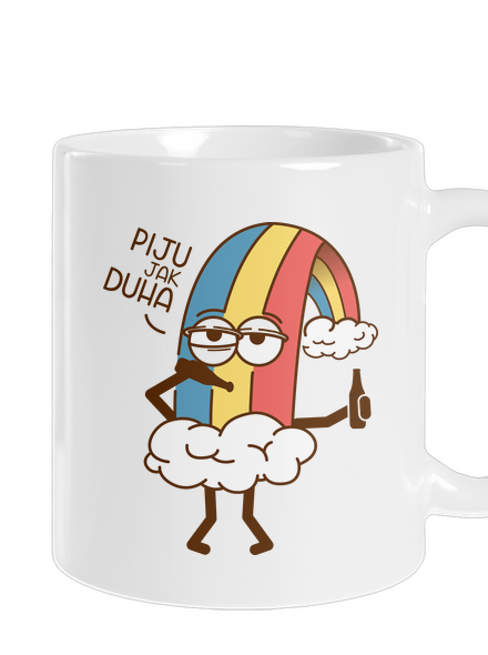 Piju jak duha klasický hrnek White