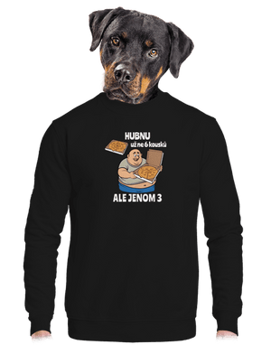unisex mikina bez kapuce