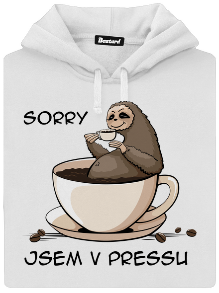 V pressu dámská mikina klokanka White