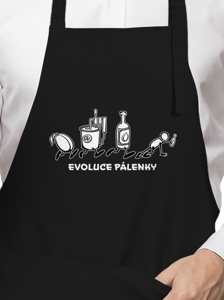 Evoluce pálenky zástěra Black