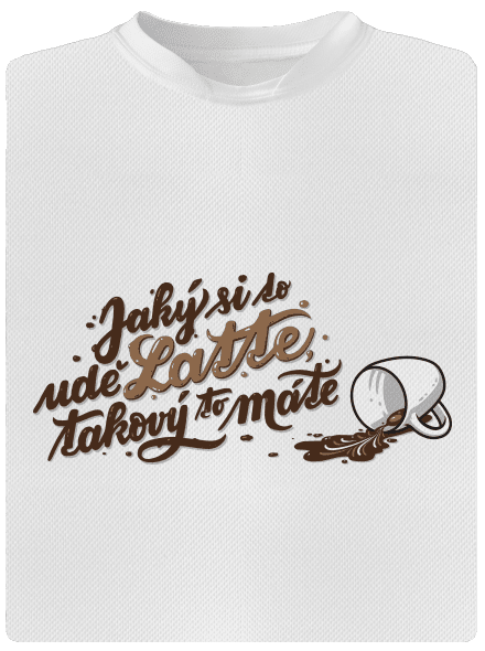 Latte pánské sportovní tričko White