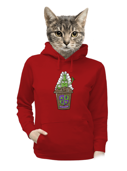 Ve víně je pravda dámská mikina klokanka Red Mal
