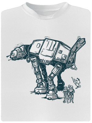 AT-AT pánské sportovní tričko White