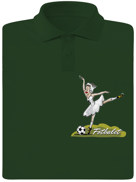 Fotbalet pánská polokošile Bottle Green Mal