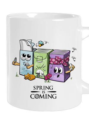 Spring is coming velký hrnek White