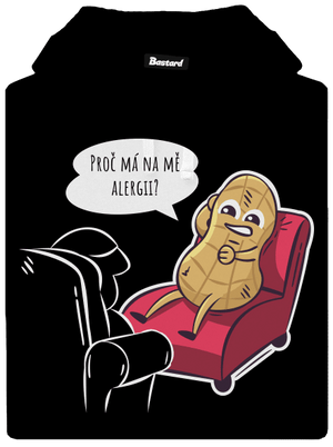 Alergeny u psychologa dámská mikina klokanka Black