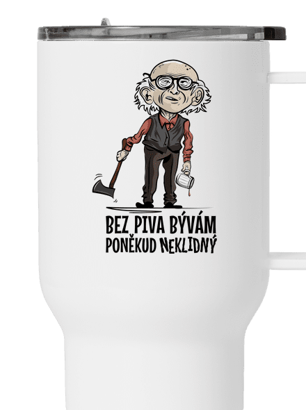 Neklidný bez piva termohrnek White