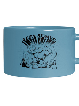 Alfasumec hrnek makronka Blue Macaron