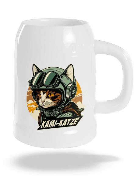 Kami-Katze půllitr White