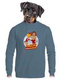 unisex mikina bez kapuce