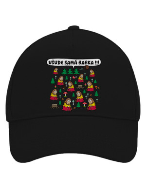 Všude samá babka kšiltovka baseballka Black