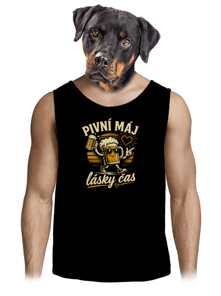 Pivní máj pánské tílko Black