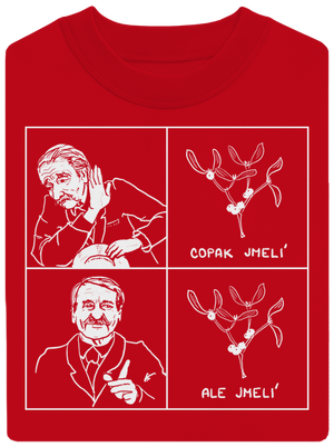 Cimrman: Copak jmelí unisex mikina bez kapuce Red