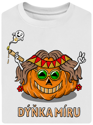 Dýňka míru unisex tričko oversized White