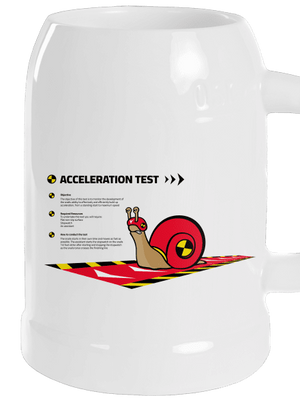 Snail test půllitr White