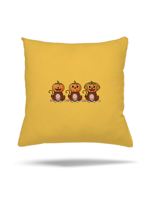 Halloween opičky polštář Yellow Gold