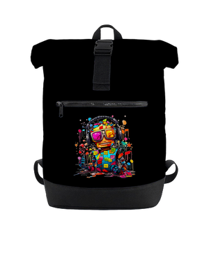 Workaholic robot batoh Black