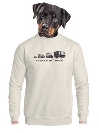 unisex mikina bez kapuce