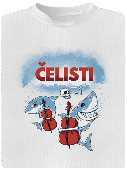 Čelisti dětské sportovní tričko White