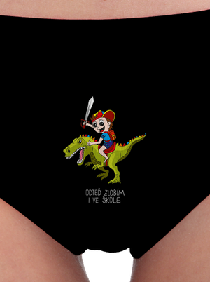 Kluk ve škole dámské kalhotky Black