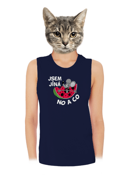 Jsem jiná dámské tílko volné Navy