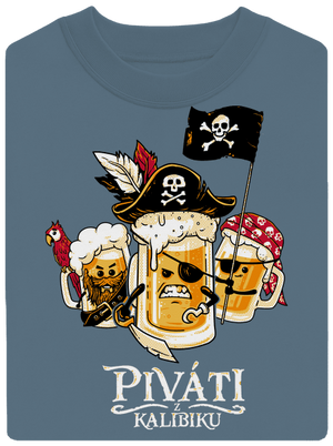 Piváti z Kalibiku unisex mikina bez kapuce Nordic Blue