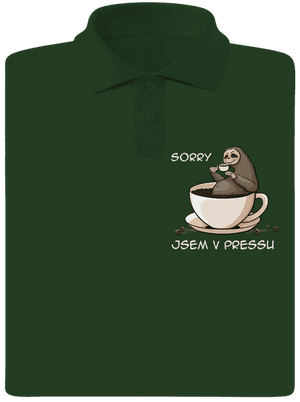 V pressu pánská polokošile Bottle Green Mal