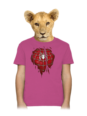 Spider Inside dětské tričko Fuchsia