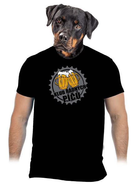 Klub řádných píčů pánské tričko Black