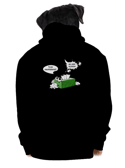Mám alergii pánská mikina na zip Black