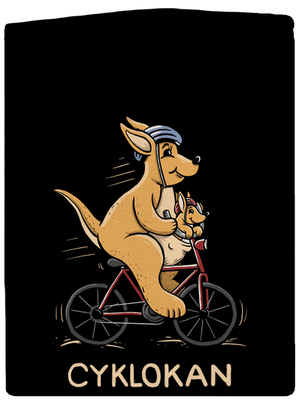 Cyklokan pánská mikina na zip Black