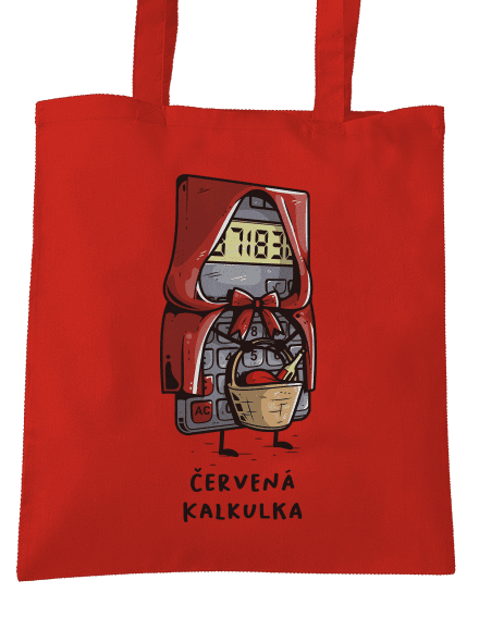 Červená kalkulka taška Bright Red