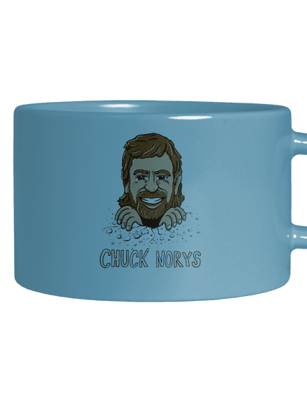 Chuck Norys hrnek makronka Blue Macaron