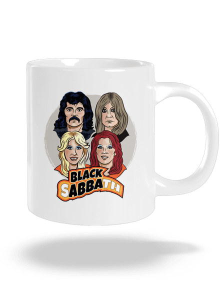Black Abba velký hrnek White