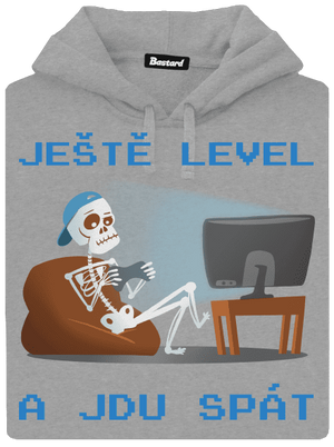 Ještě level pánská mikina klokanka Light Melange