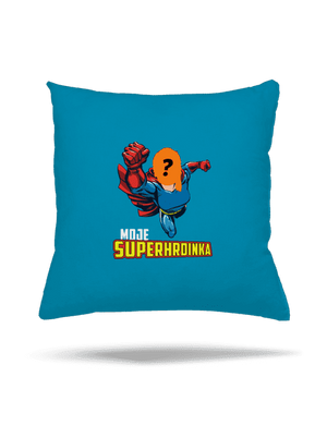 Moje superhrdinka polštář Blue Turquoise