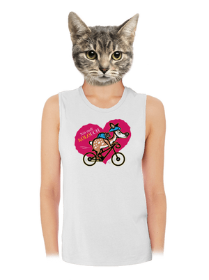 Kolouch na kole dámské tílko volné White