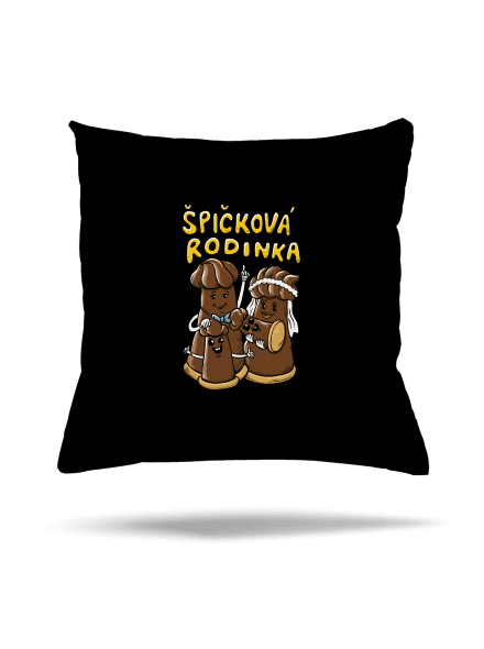 Špičková rodina II polštář Black