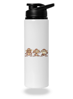 Opičky lahev na vodu White